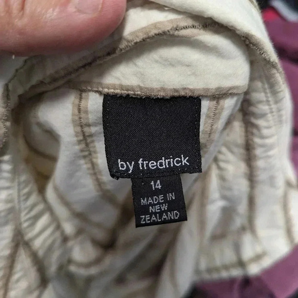 by Fredrick Striped Button Front Shirt - 14 - Picture 2 of 4